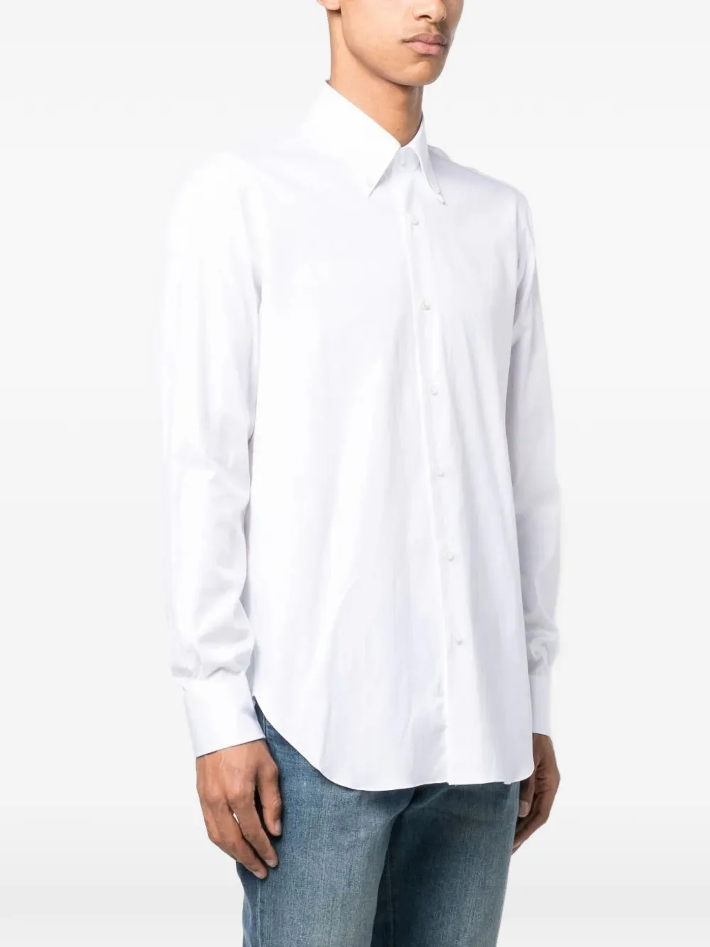 Barba Button-down overhemd Wit