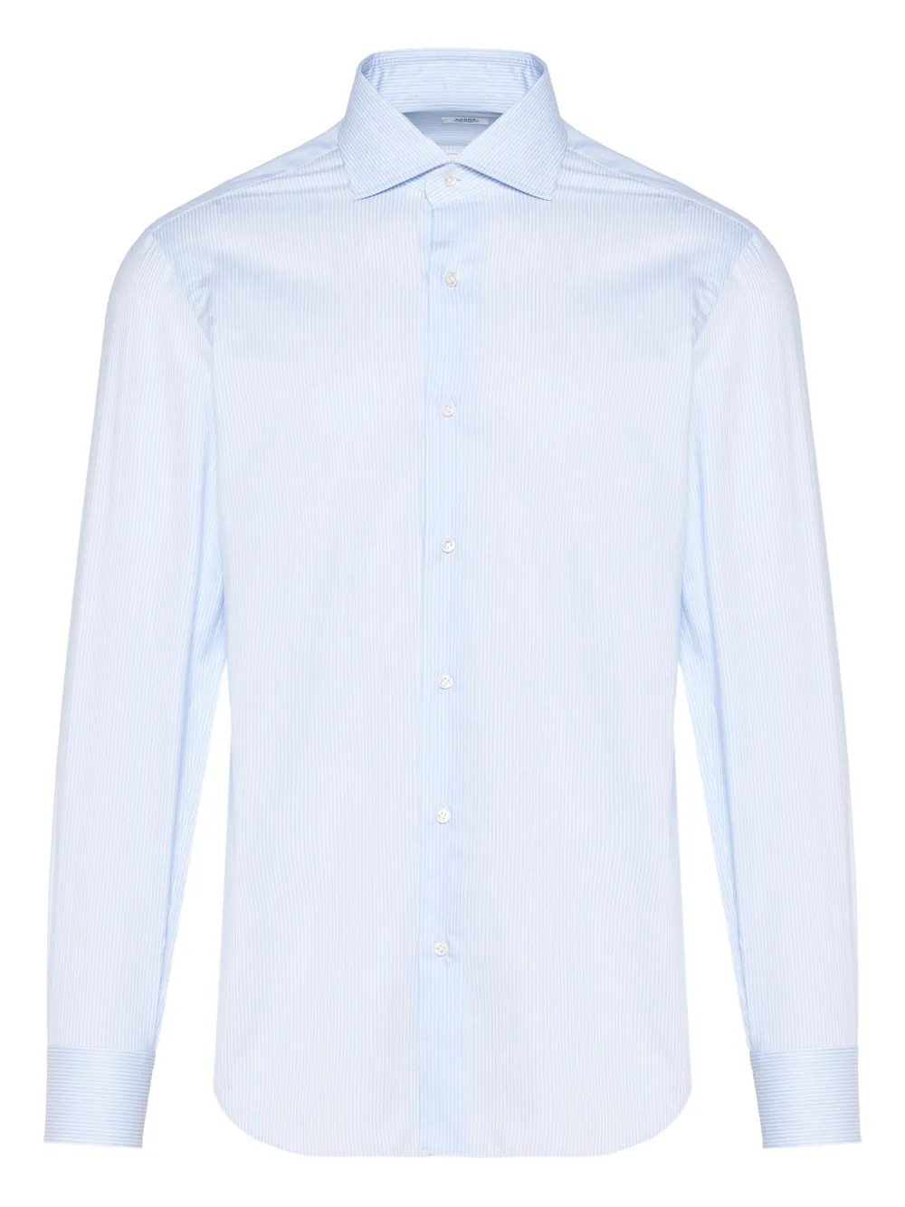 Barba striped cotton shirt | Blue | Image 1