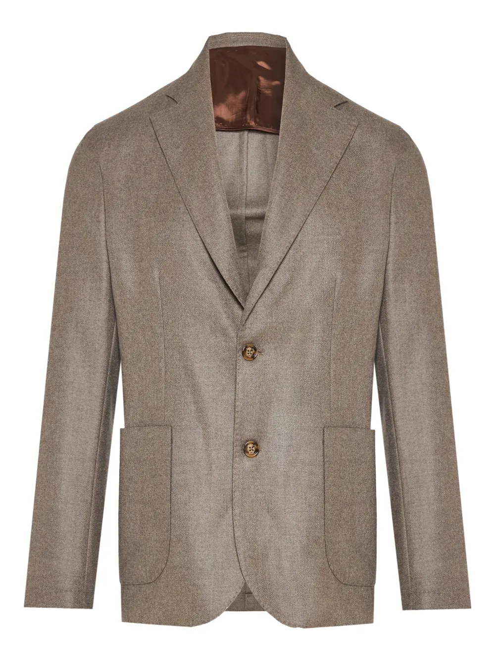 Barba single-breasted blazer | Brown | Image 1