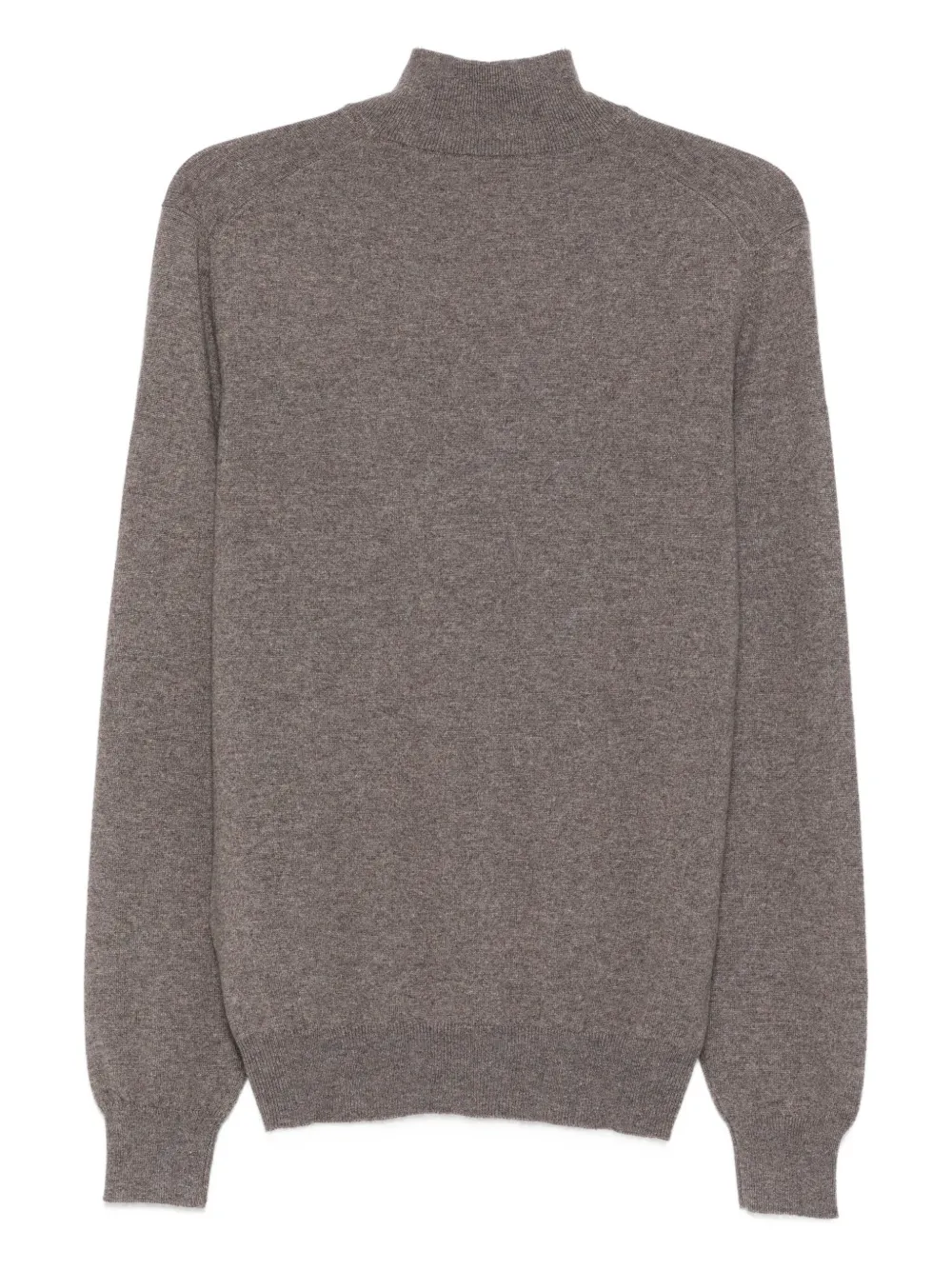 Barba high-neck half-zip sweater - Bruin