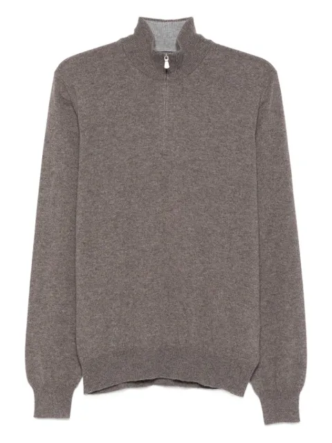 Barba high-neck half-zip sweater