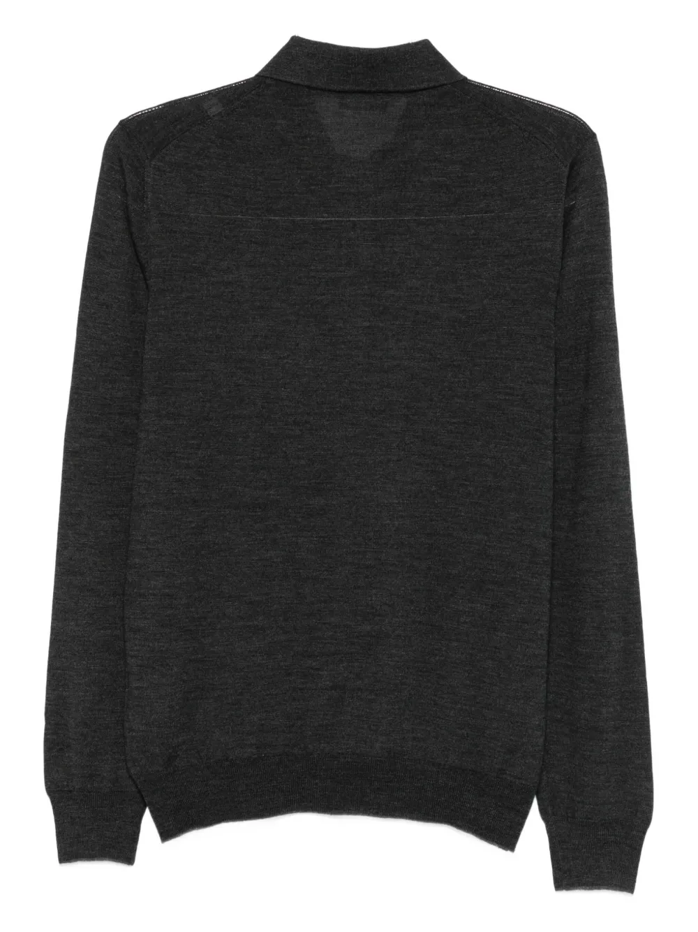 Barba long-sleeve polo shirt - Grijs