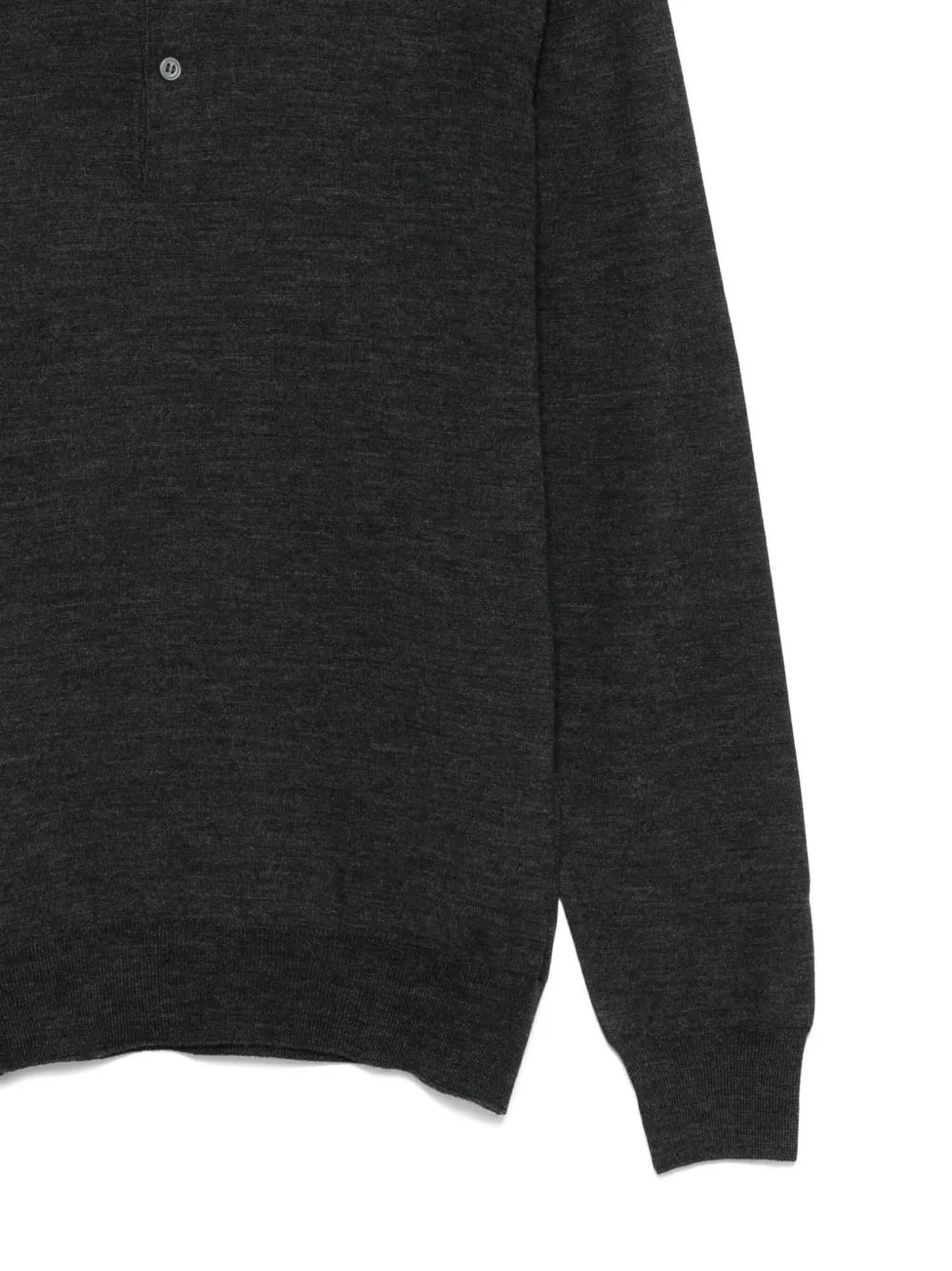 Barba Poloshirt met lange mouwen Grijs