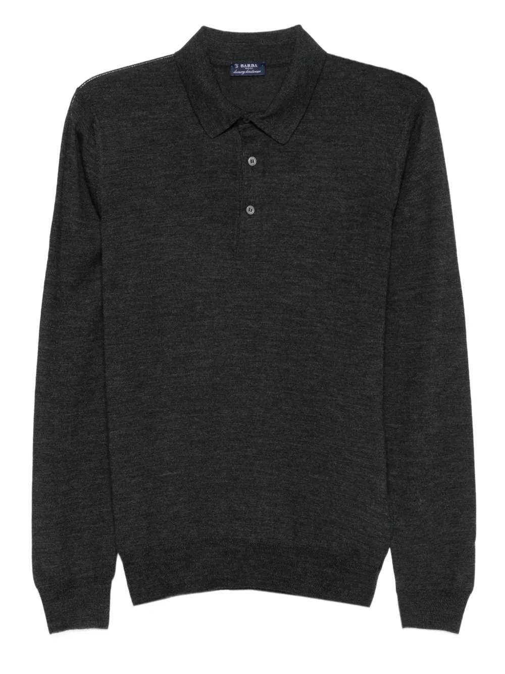 Barba long-sleeve polo shirt | Grey | Image 1