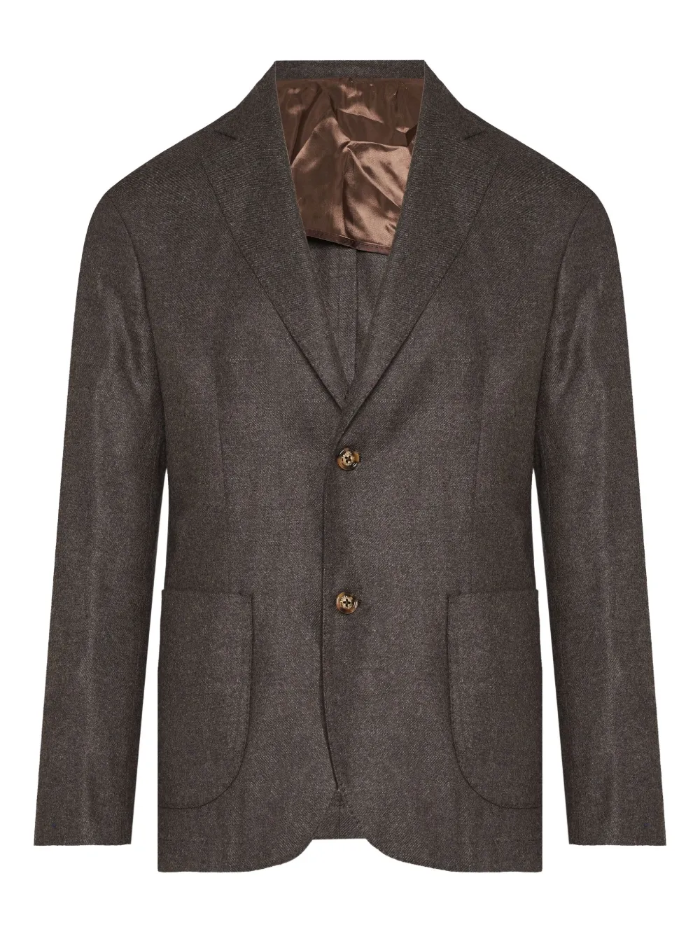 Barba single-breasted blazer | Brown | Image 1