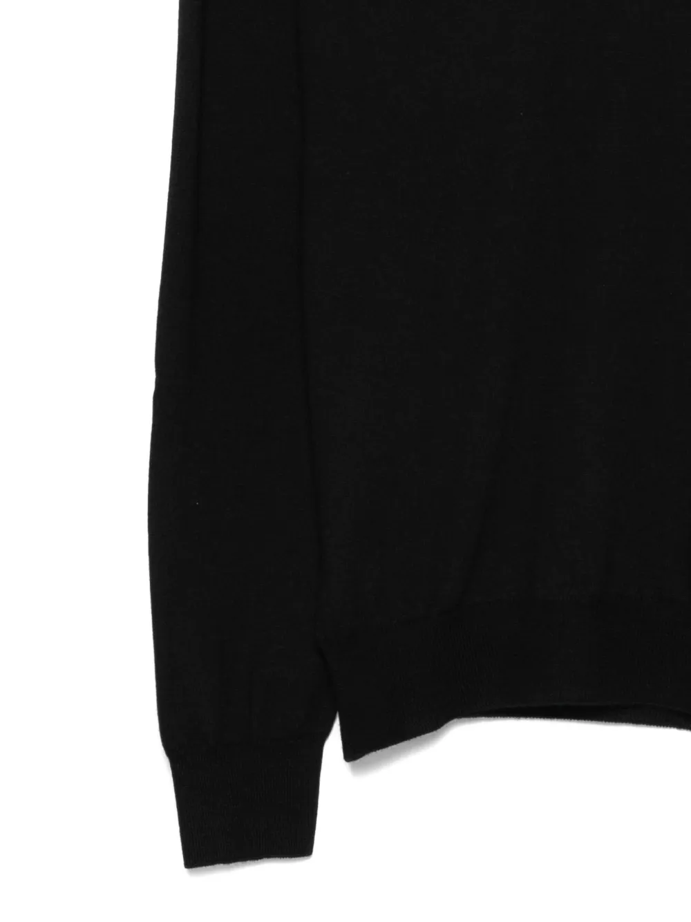 Barba Napoli Turtleneck Ribbed-hem Sweater In Black