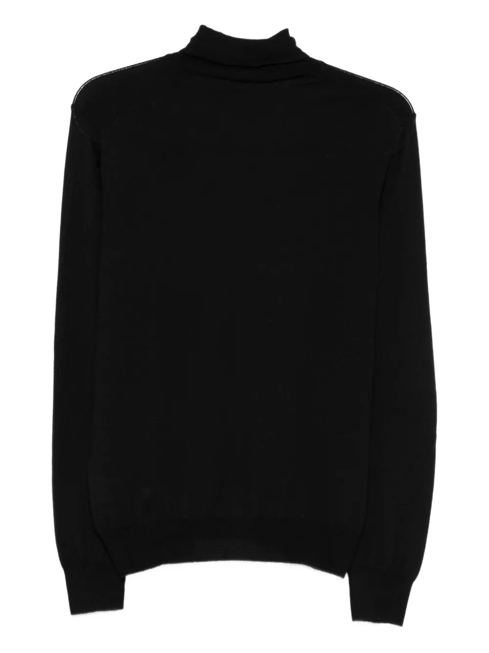 Barba turtleneck ribbed-hem sweater - Zwart