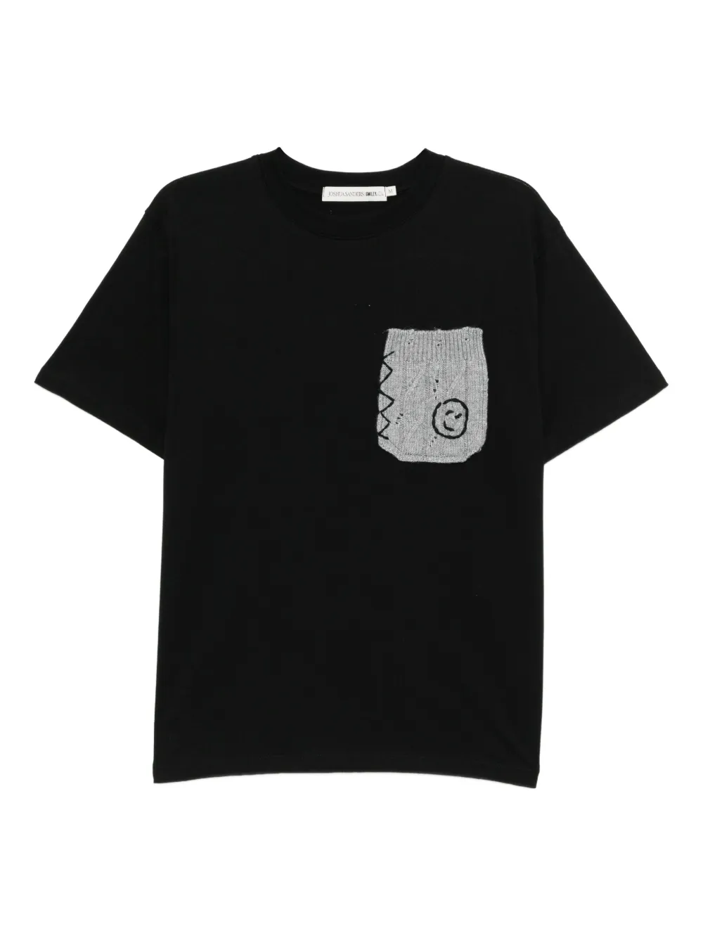 Joshua Sanders smile-embroidered T-shirt | Black | Image 1