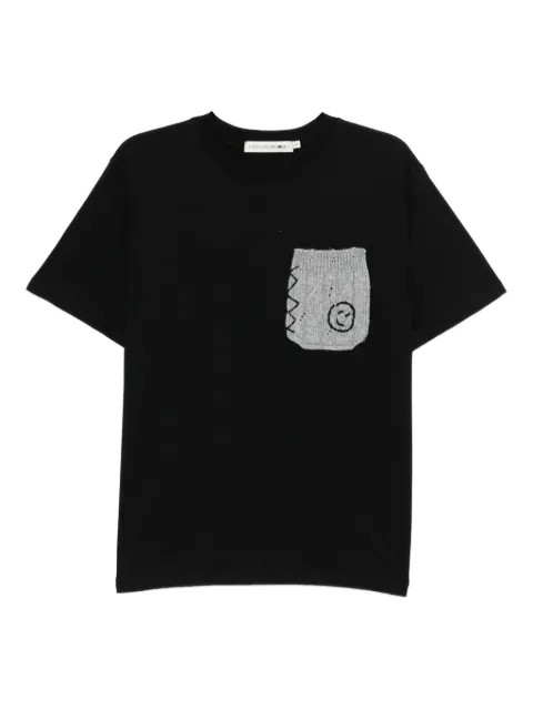 Joshua Sanders smile-embroidered T-shirt