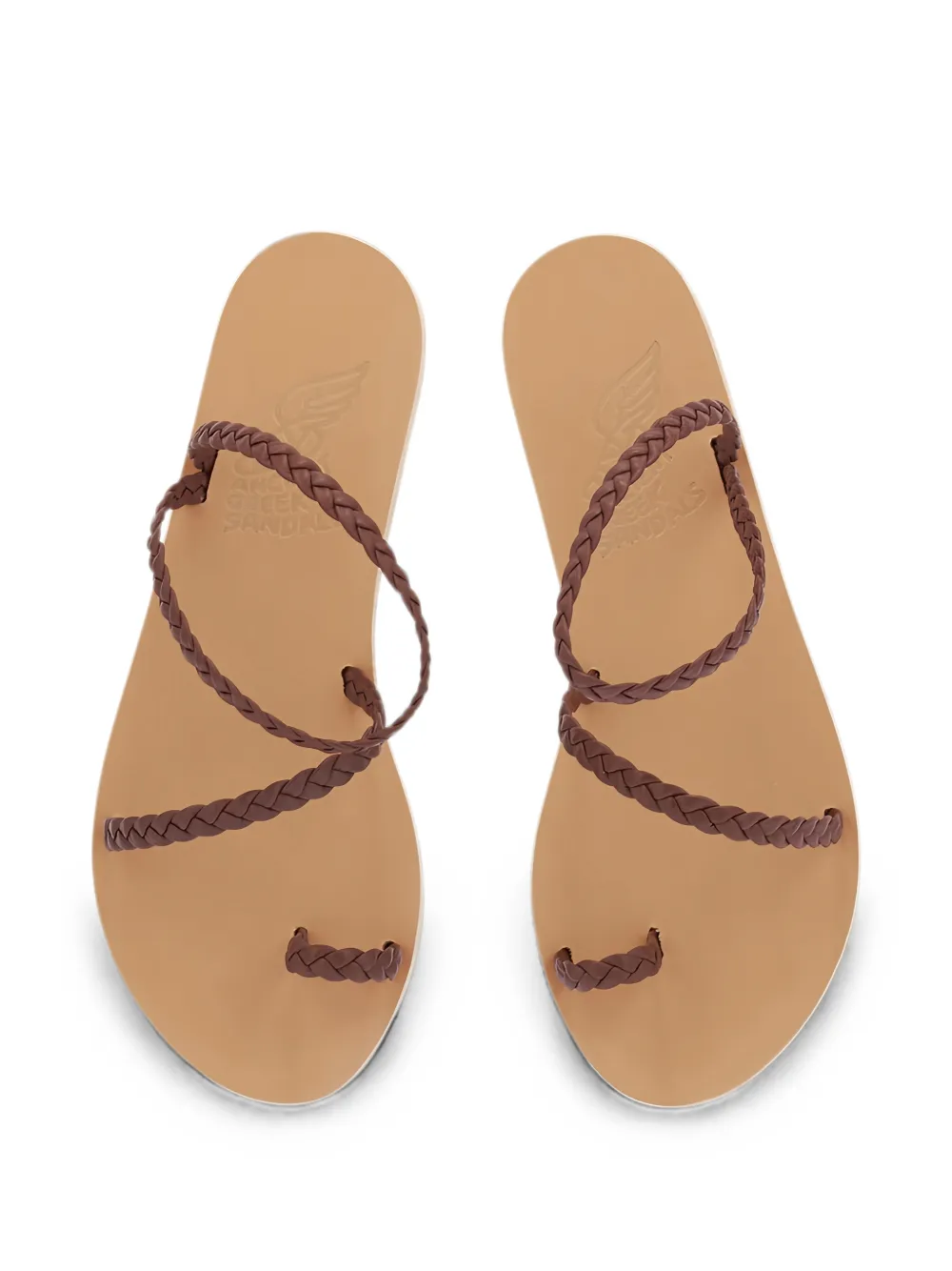 Ancient Greek Sandals Eleftheria braided sandals Bruin