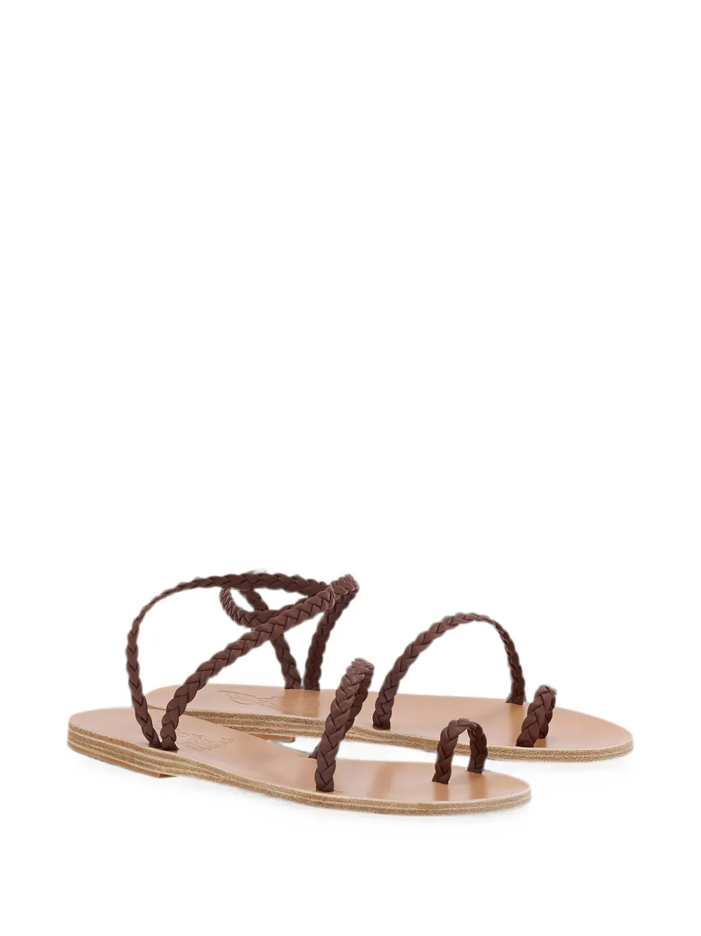 Ancient Greek Sandals Eleftheria braided sandals Bruin