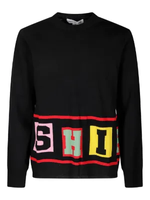 Comme Des Garçons Shirt Soccer Scarf Sweater | Black | FARFETCH