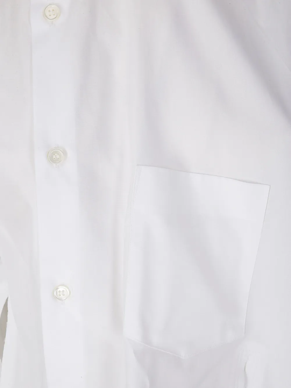 Comme Des Garçons asymmetric pocketed shirt - Wit