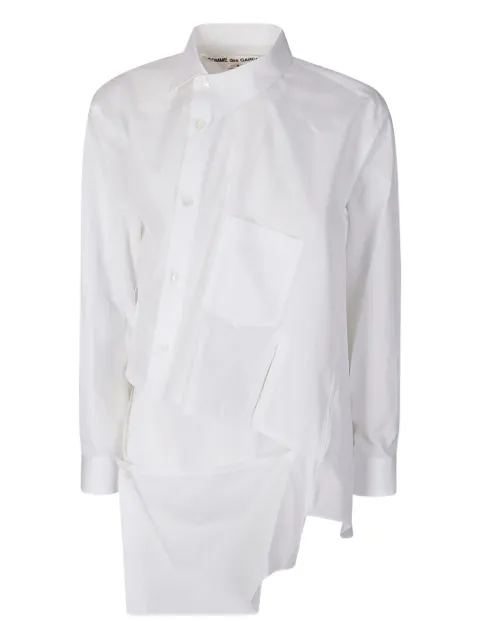Comme Des Garçons asymmetric pocketed shirt