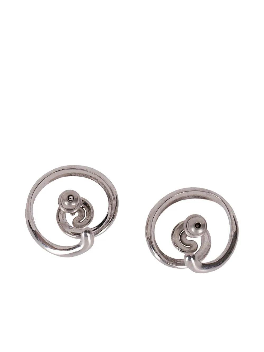 Panconesi Vortice huggie oorbellen - Zilver