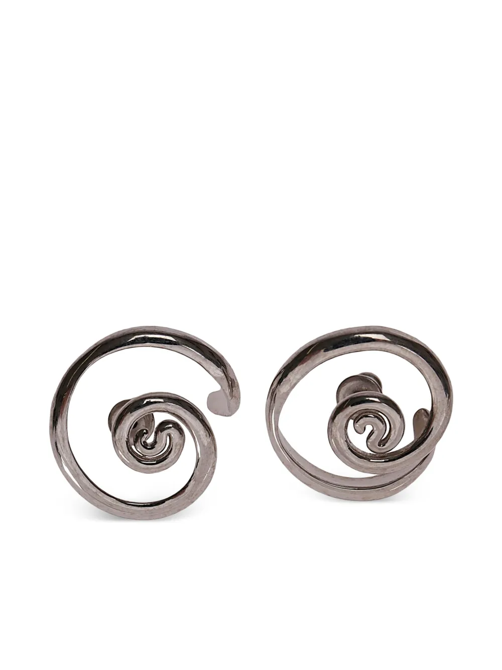 Panconesi Vortice huggies earrings | Silver | Image 1