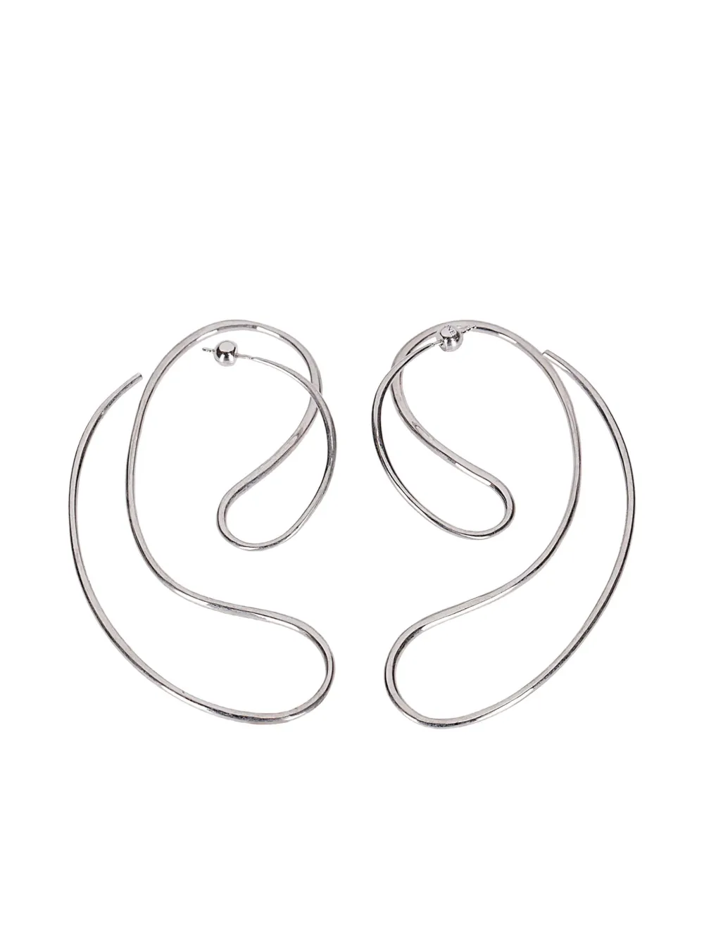 Panconesi P Continua Earrings Large In Metallic