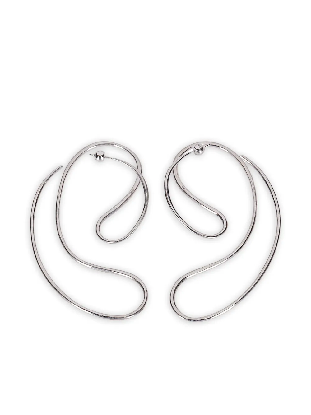 Panconesi continua large earrings | Silver | Image 1