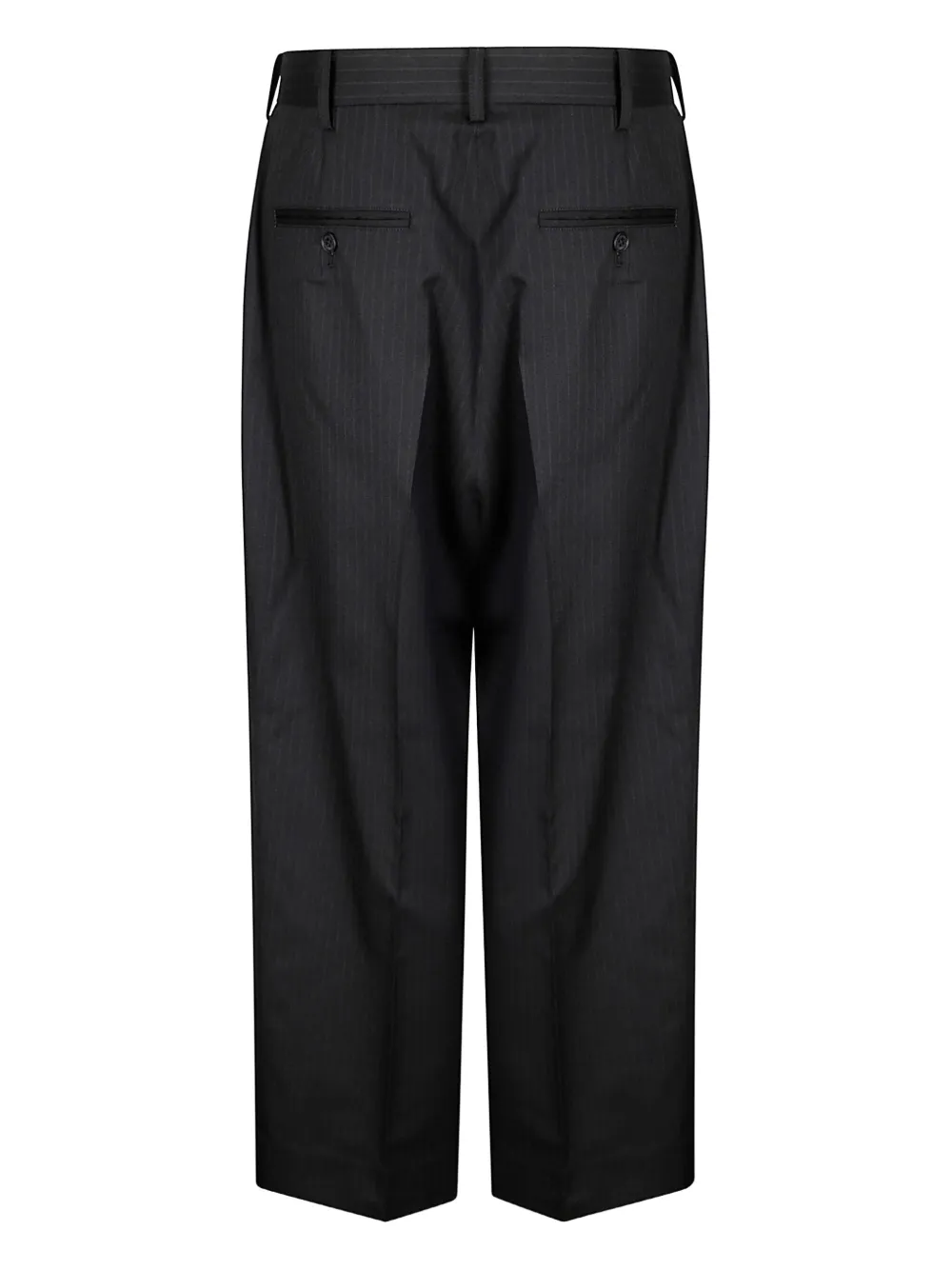 Comme des Garçons Homme pleated pinstripe trousers - Zwart