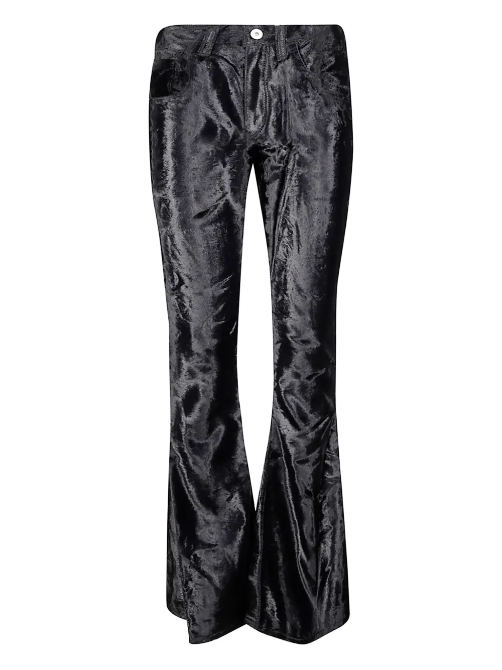 Junya Watanabe ベルベットパンツ - ブラック Junya Watanabe ベルベットパンツ - ブラック