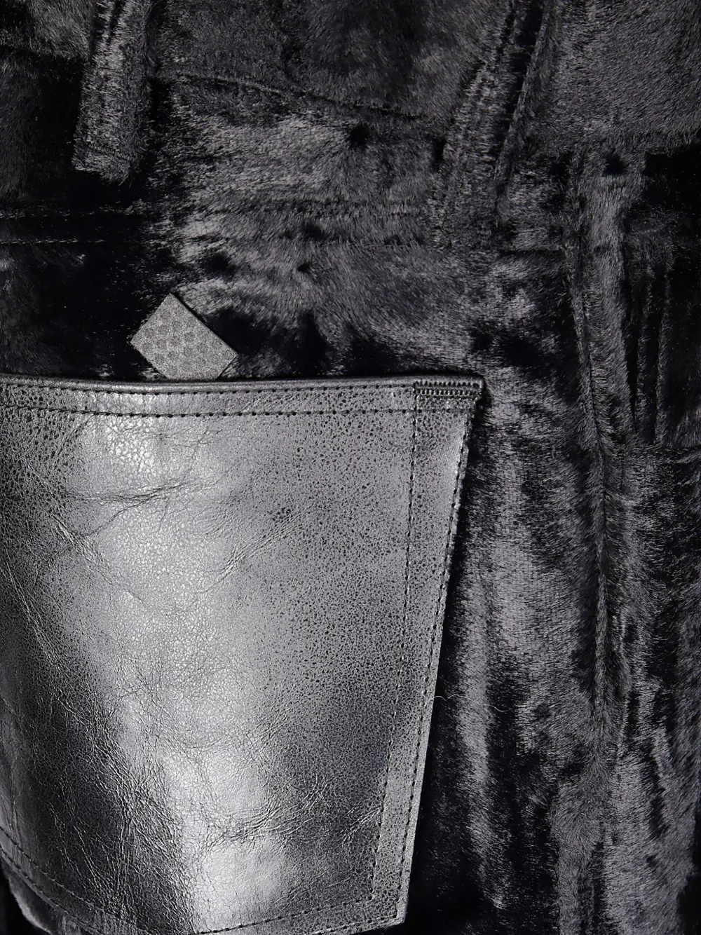 Junya Watanabe Velvet-finish Trousers In Black