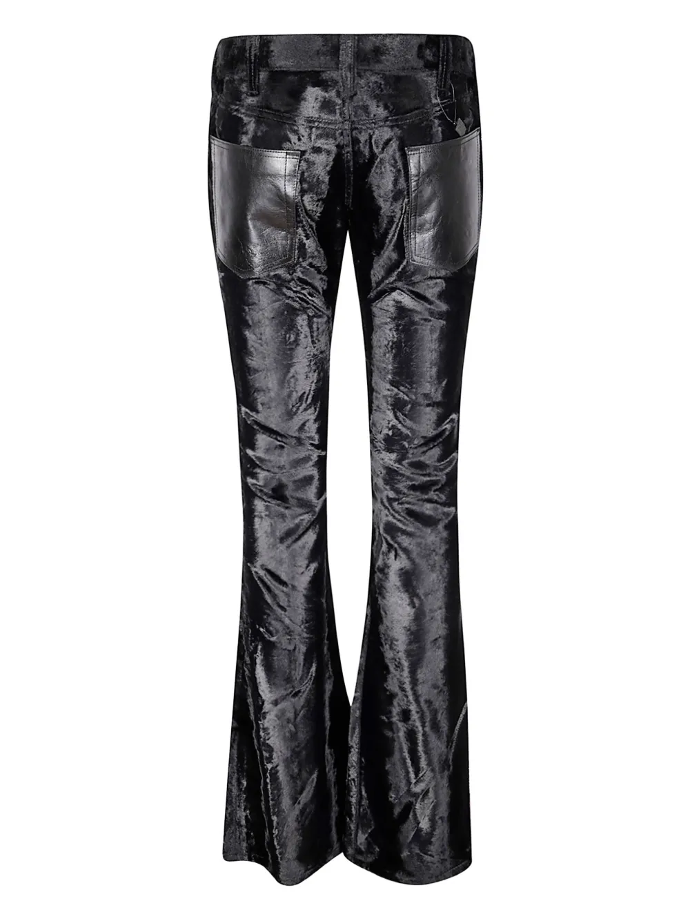 Junya Watanabe velvet-finish trousers - Zwart