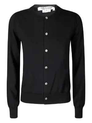 Drawer  Simone  Rocha  パールボタンカーディガン Simone Rocha: Women's Beaded Classic Merino Silk Cardigan (Black