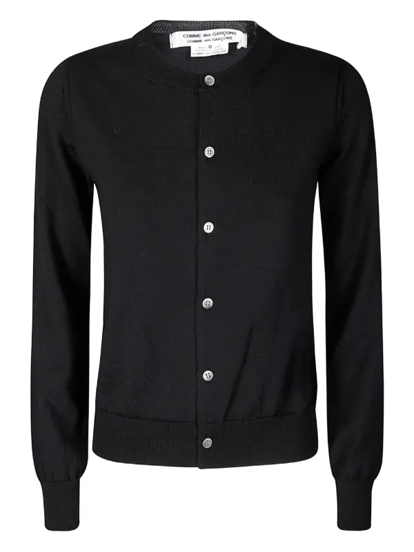 Comme des Garçons Button-down Cardigan in Black