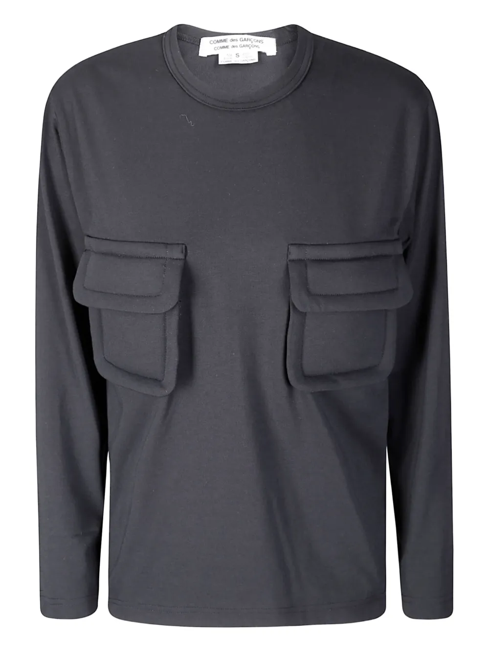 Comme Des Garçons Flap-pocket T-shirt In Burgundy