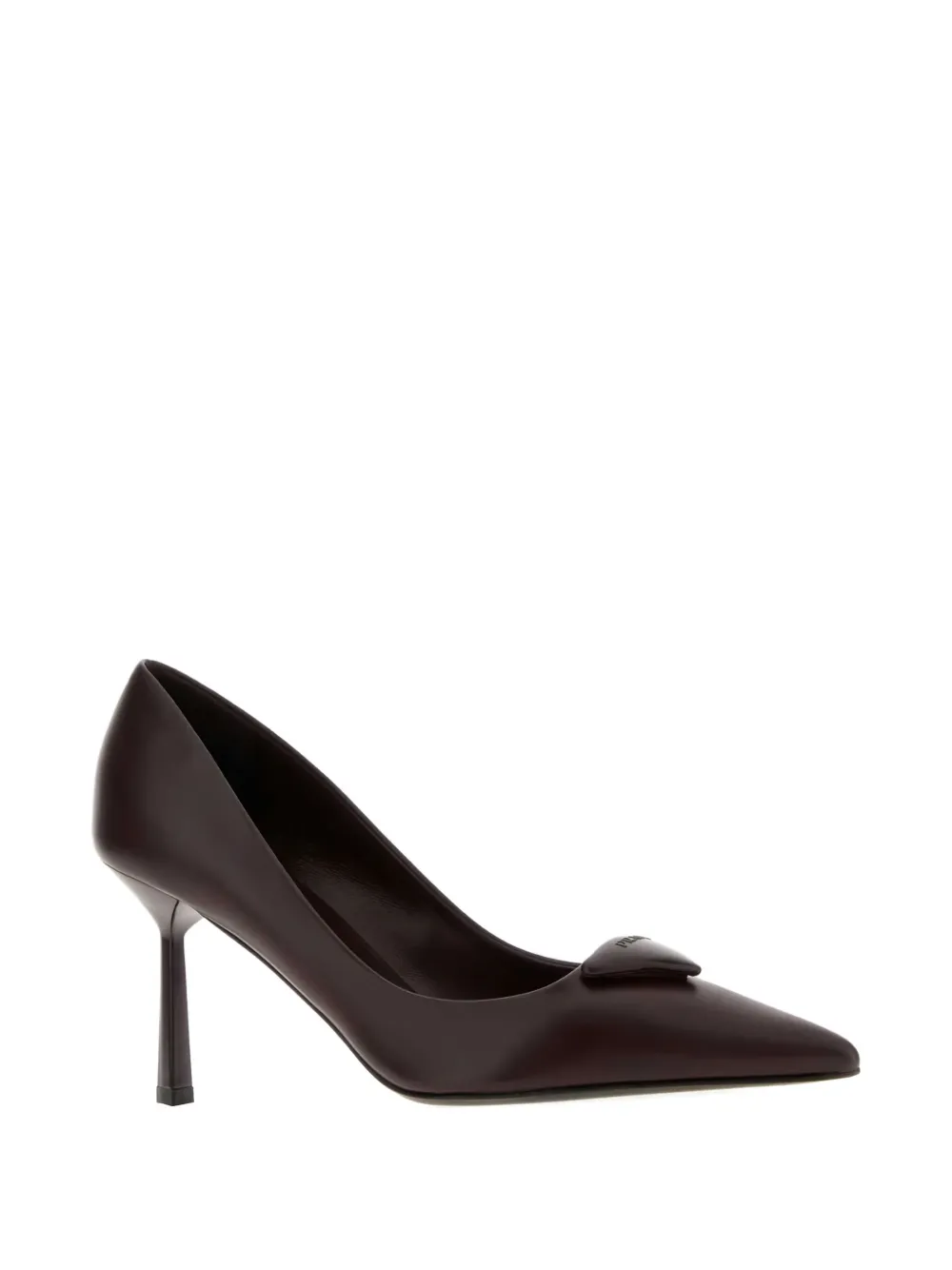 Prada 80mm leather pointed-toe pumps Rood