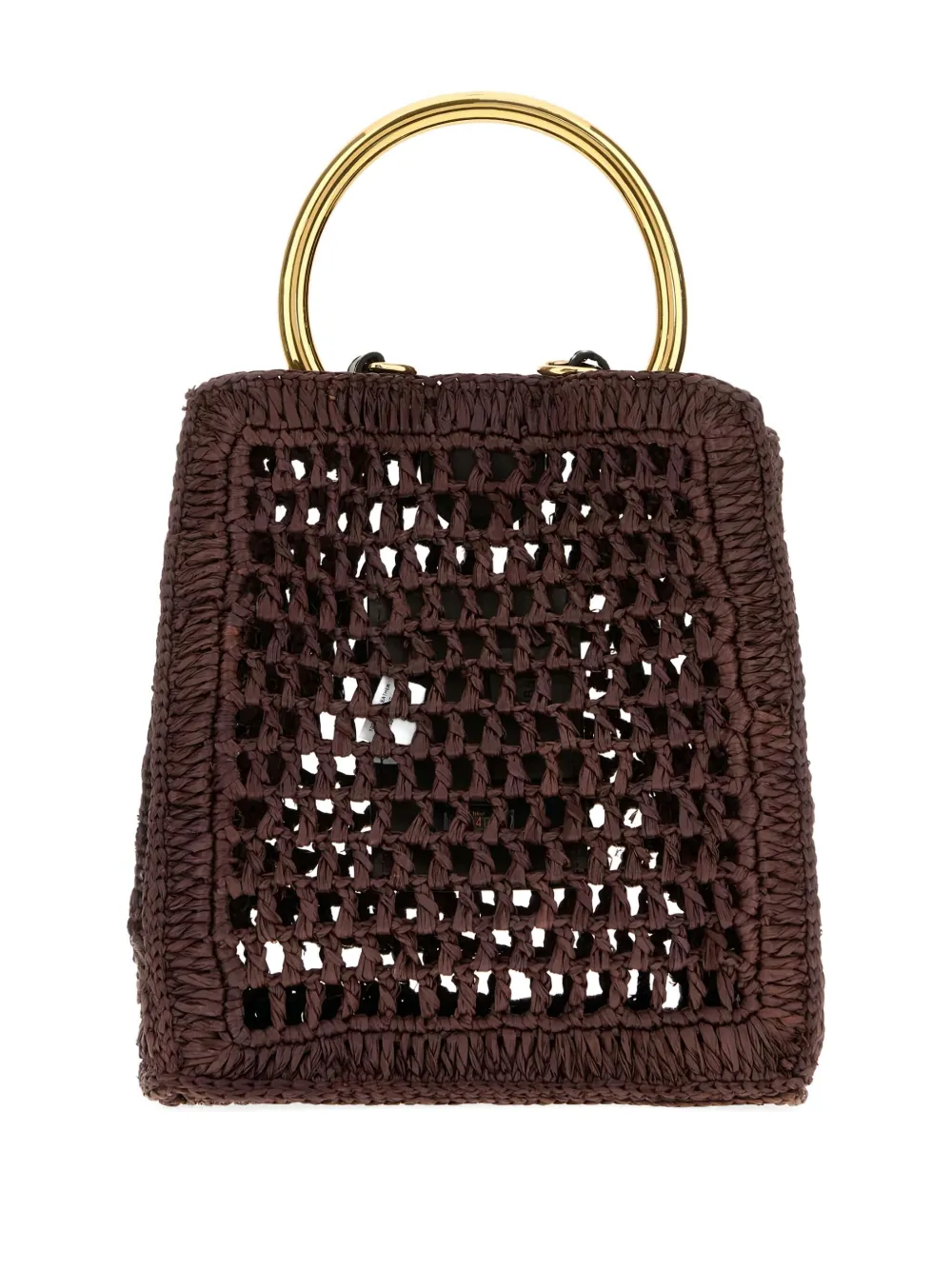 Chloé Raffia shopper met ronde handgreep - Bruin