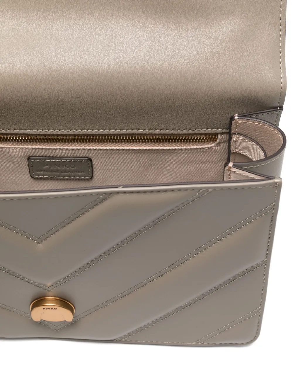 PINKO Love One gewatteerde crossbodytas Grijs