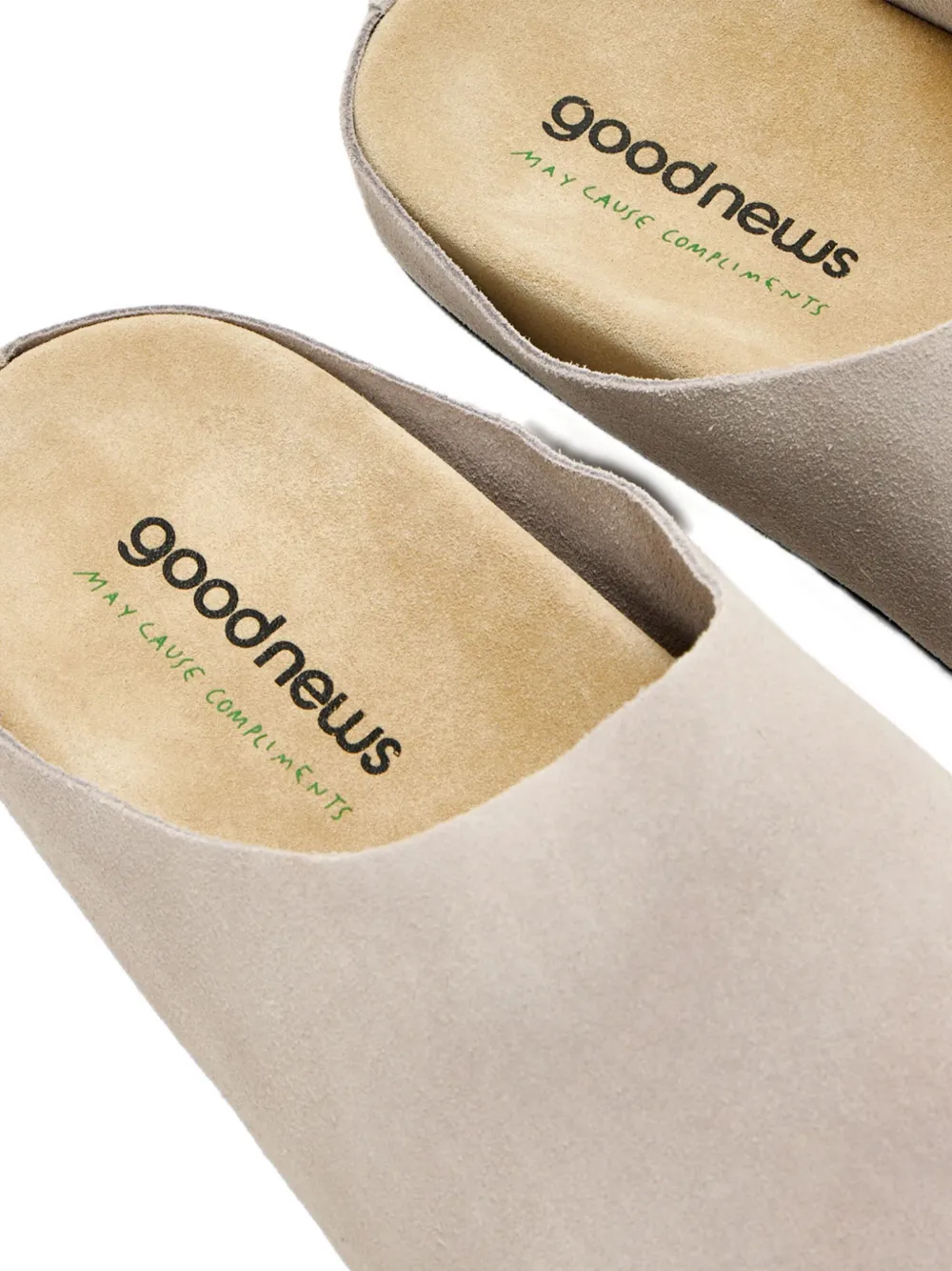 Good News suede flat mules Neutrals