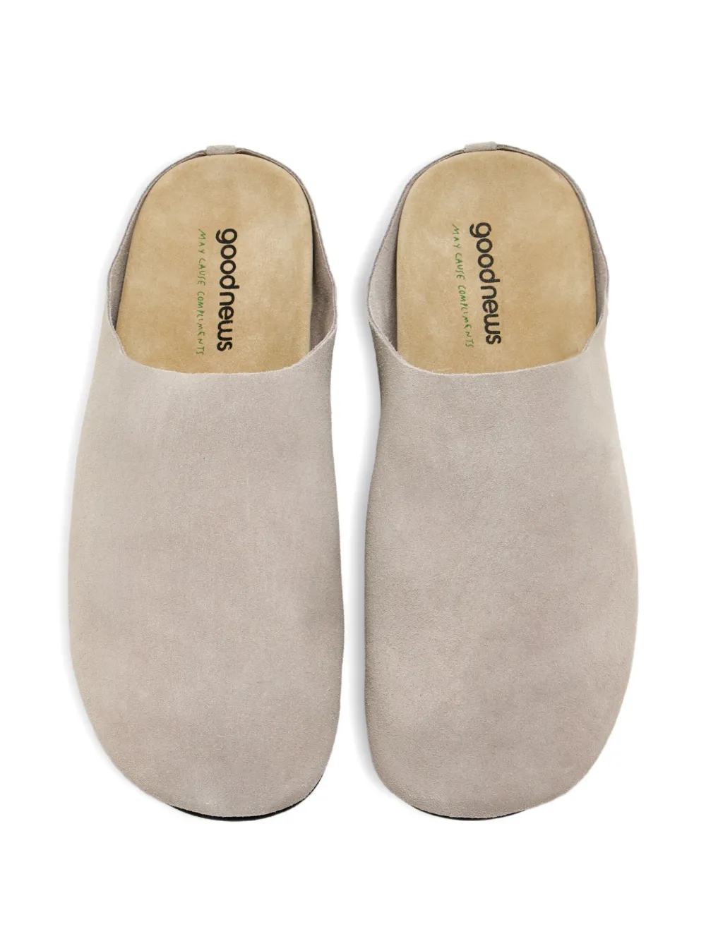 Good News suede flat mules Neutrals