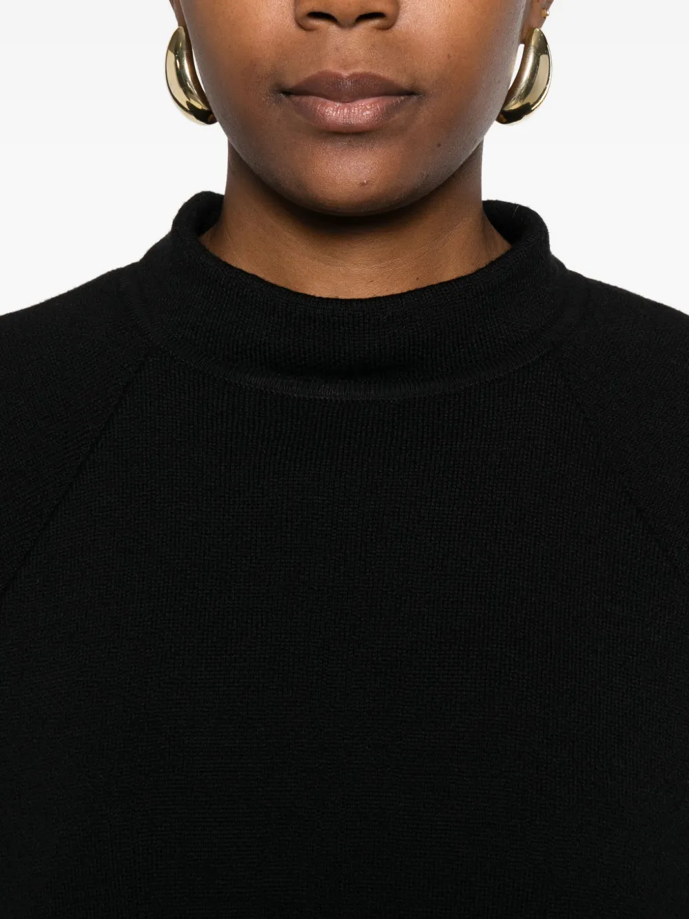 Hannes Roether Raglan-sleeve Sweater In Black
