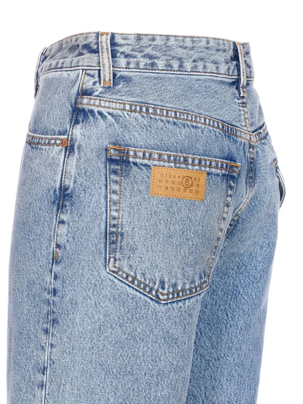 MM6 Maison Margiela ワイドジーンズ | ブルー | FARFETCH JP