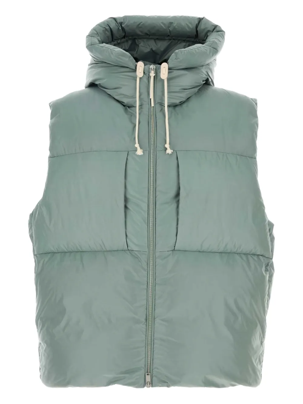 Jil Sander hooded-padded waistcoat | Green | Image 1