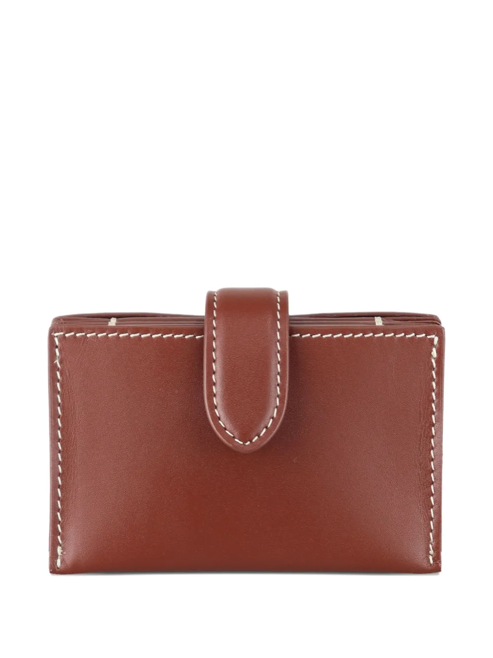 The Row Leather Multi-card Case In Brown