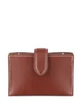 The Row leather multi-card case - Brown