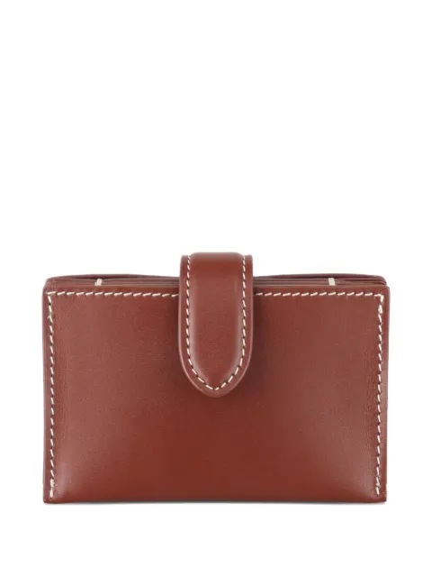 The Row leather multi-card case
