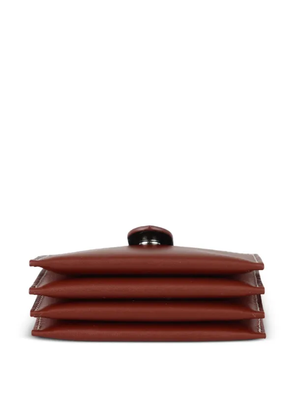The Row Leather multi-card Case | Brown | FARFETCH