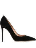 Gianvito Rossi 105mm Gianvito suede pointed-toe pumps - Black