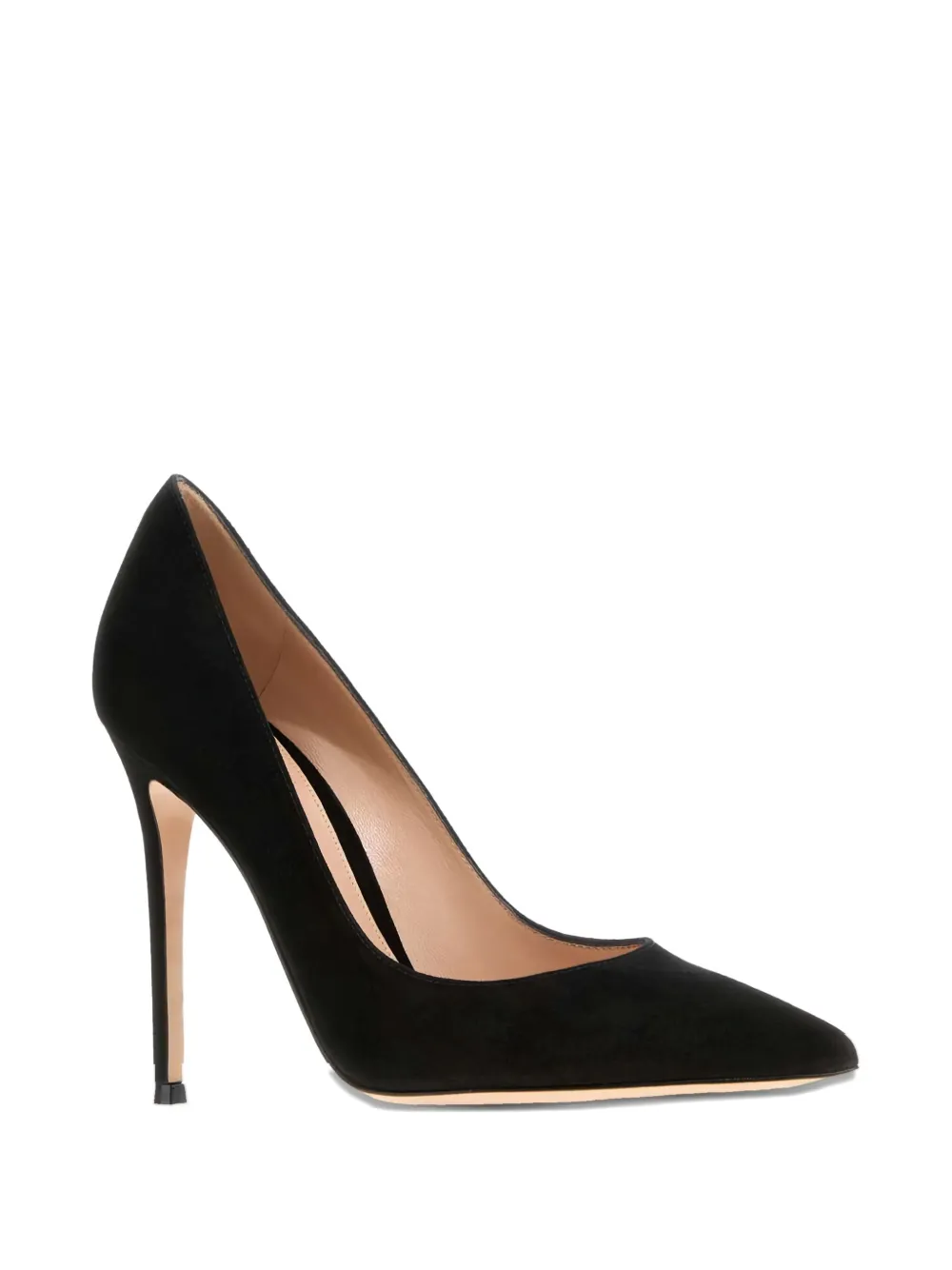 Gianvito Rossi 105mm Gianvito suede pointed-toe pumps Black