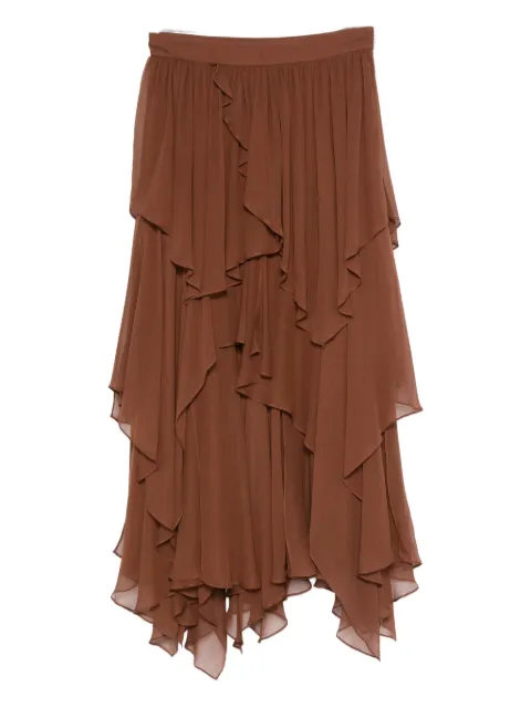 ZIMMERMANN ruffle-details midi skirt
