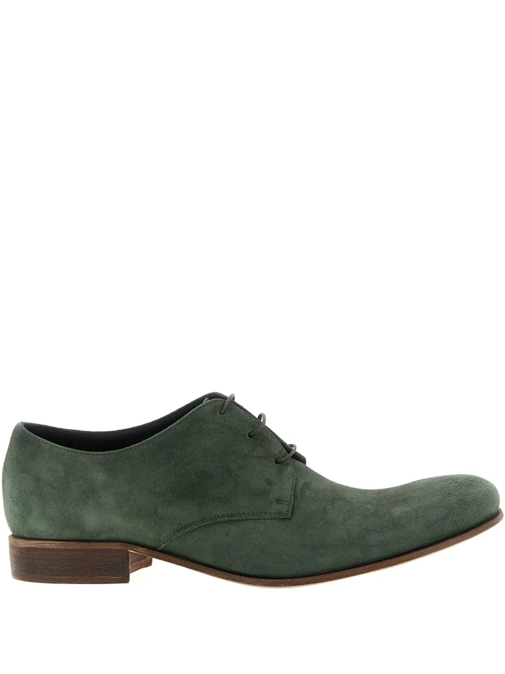Julian suede lace-up Derby shoes | Green | Image 1