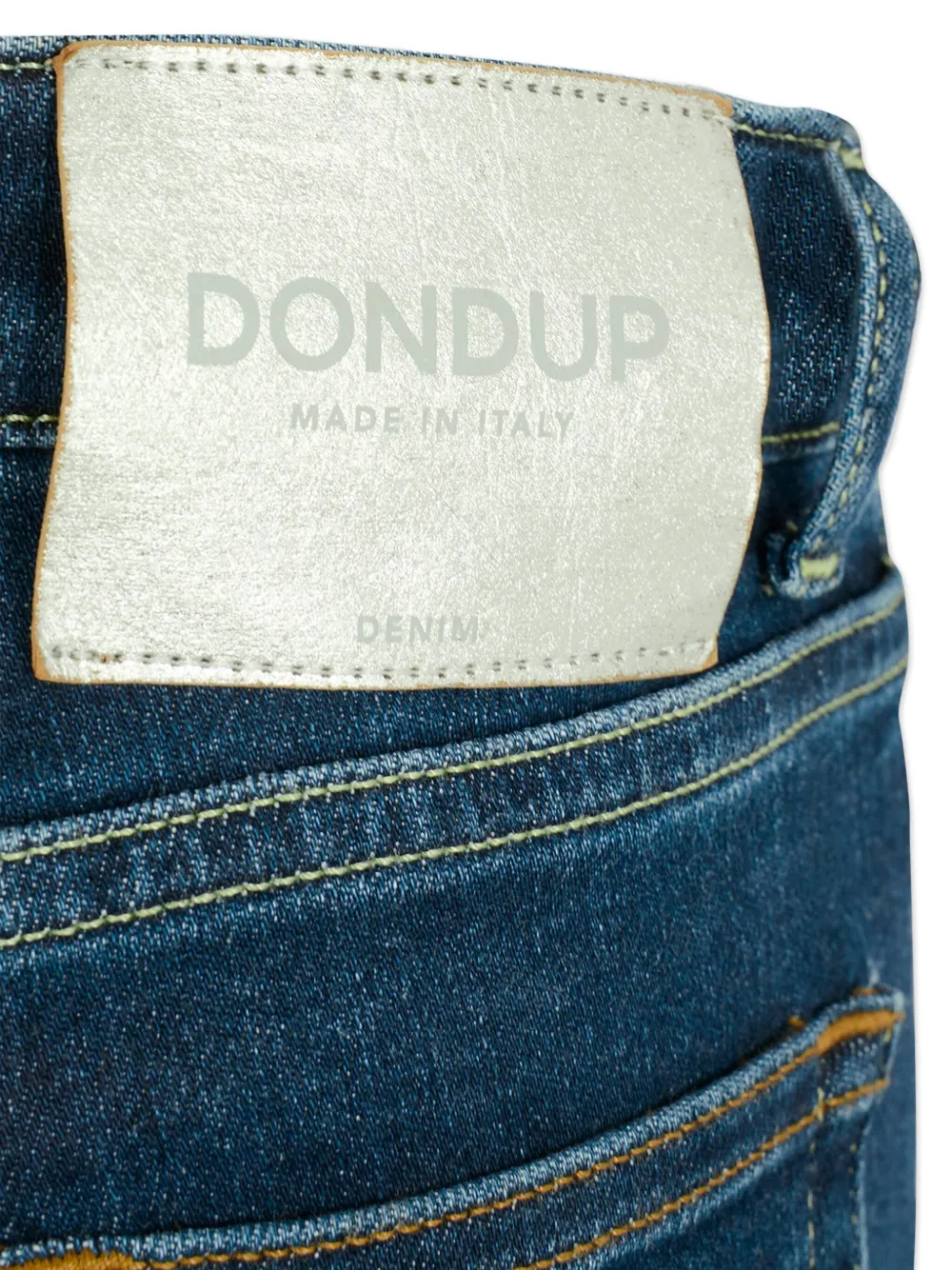 Dondup Contrast-stitching Jeans In Blue