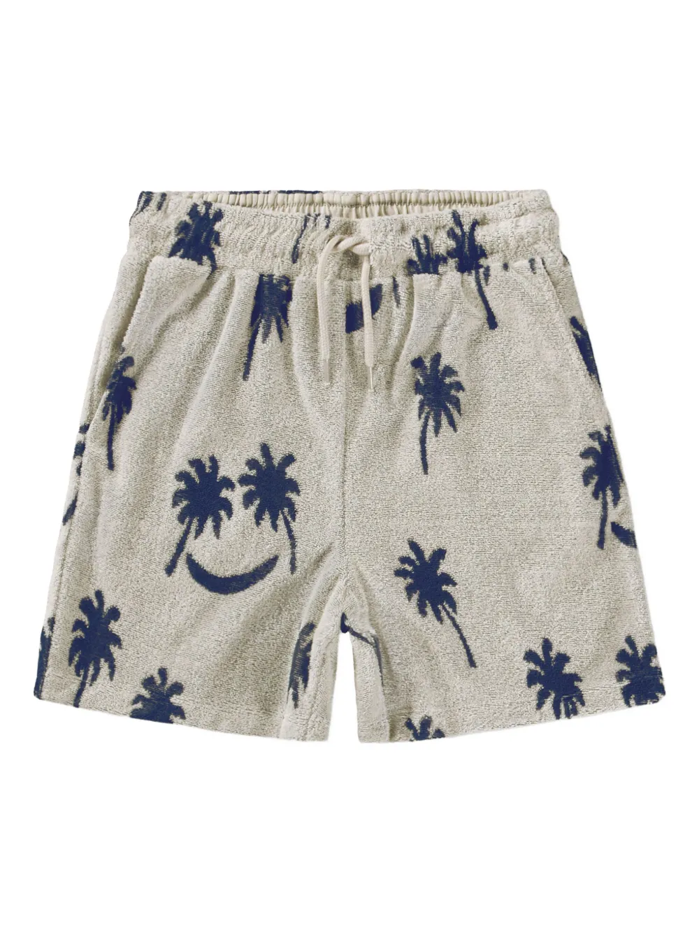 Molo Shorts Abay in spugna con stampa palme - Grigio