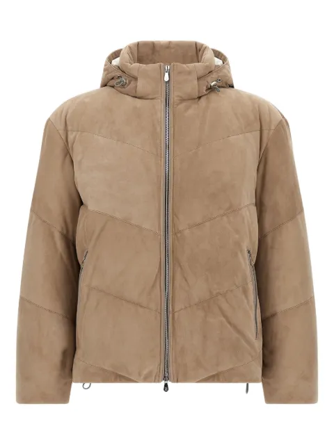 Brunello Cucinelli doudoune en daim