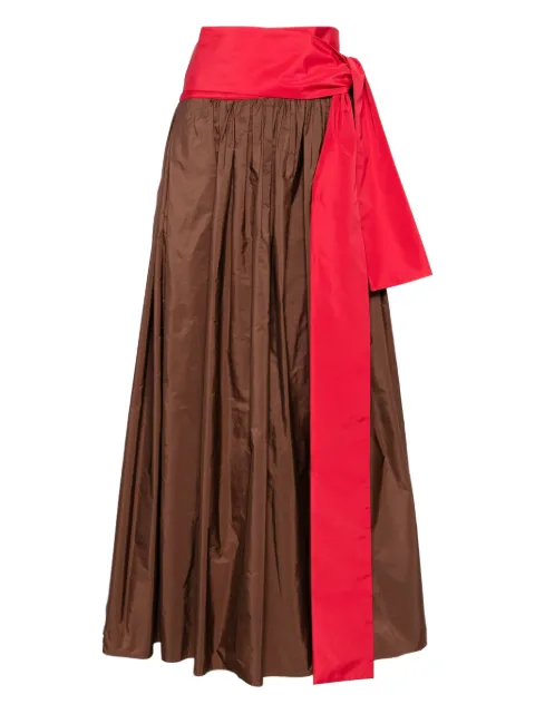 CO.GO belted gathered skirt