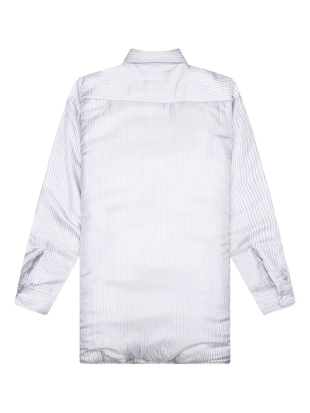 Maison Margiela padded stripe shirt - Blauw
